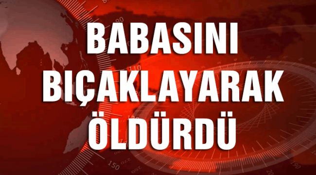 18 YAŞINDAKİ GENÇ BABASINI ÖLDÜRDÜ