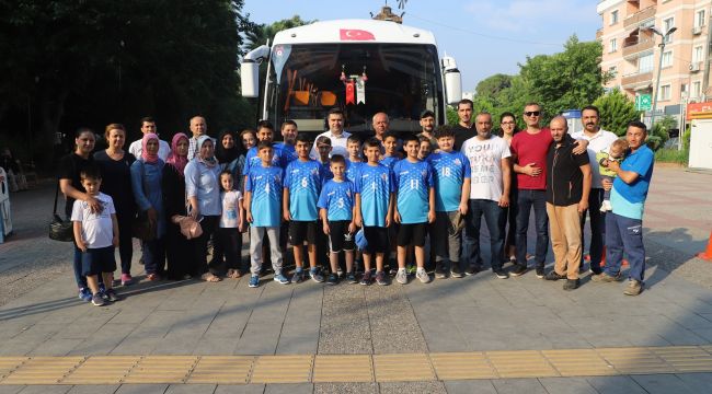 KÜÇÜK BASKETBOLCULAR KAMPA UĞURLANDI