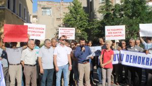 SU ZAMMI TURGUTLU'DA PROTESTO EDİLDİ