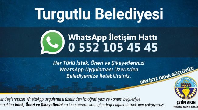 TURGUTLU BELEDİYESİNE ULAŞMAK ARTIK DAHA DA KOLAY