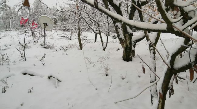 TURGUTLU'NUN DAĞ KÖYLERİ BEYAZA BÜRÜNDÜ