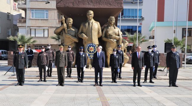 POLİS HAFTASI TEDBİRLERİN GÖLGESİNDE KUTLANDI