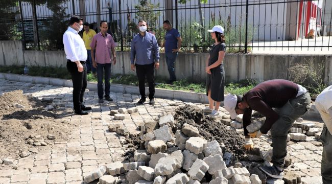 BAŞKAN YARDIMCILARI, KOŞUKIRI MEVKİSİNDEKİ ÇALIŞMALARI İNCELEDİ