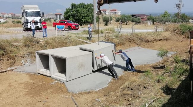 DALBAHÇE BAĞLANTI YOLUNDA MENFEZ VE YOL ÇALIŞMALARI BAŞLADI