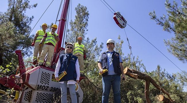TURGUTLU’DA ORMAN TAHRİBATI HAVAİ HATLA ENGELLENİYOR
