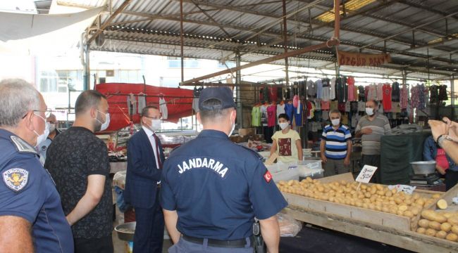 KAYMAKAM YILMAZ DENETLEMEYE KATILDI