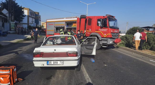 TURGUTLU'DA KAZA 4 YARALI