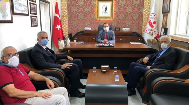 MHP YÖNETİMİ’NDEN KAYMAKAM YILMAZ’A ZİYARET