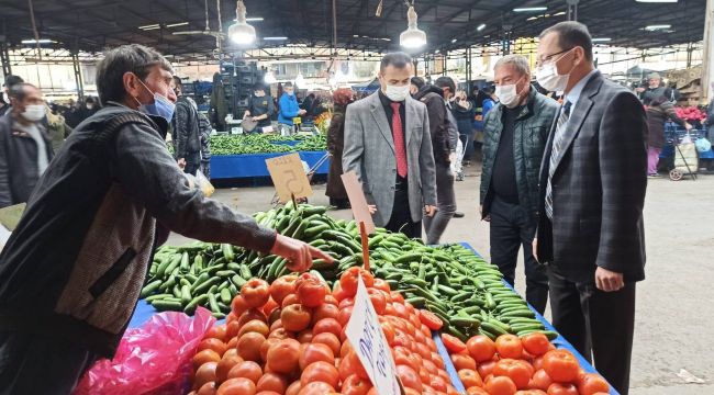 KAYMAKAM YILMAZ PAZAR YERİNDE DENETİM YAPTI