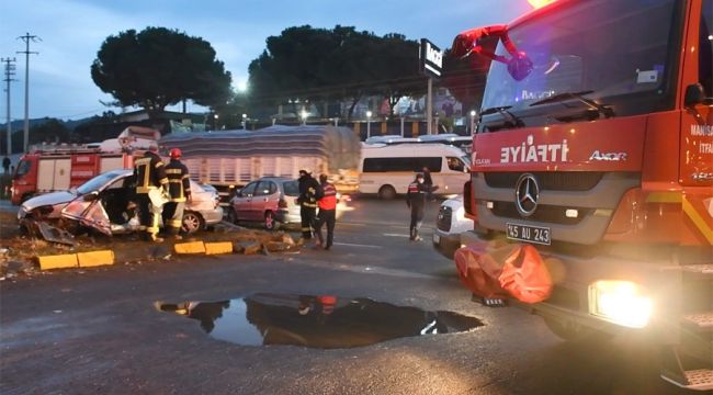TRAFİK KAZASI 2 KİŞİ AĞIR YARALI