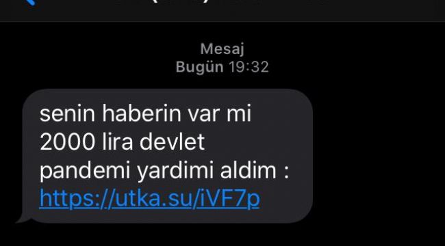 DOLANDIRICILARIN YENİ YÖNTEMİ; SAKIN LİNKE TIKLAMAYIN!