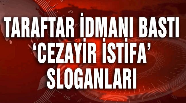 TARAFTAR İDMANI BASTI 'CEZAYİR İSTİFA' SLOGANLARI