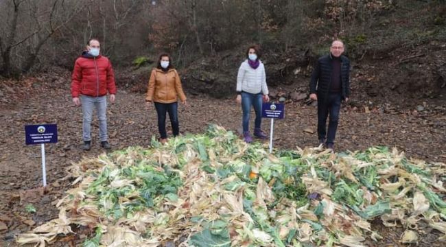 PAZAR ARTIKLARI YABAN HAYVANLARINA YEM OLDU