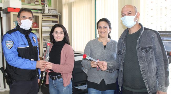 EMNİYET, TURGUTLU’NUN TEK KADIN İMTİYAZ SAHİBİ’NİN KADINLAR GÜNÜNÜ KUTLADI