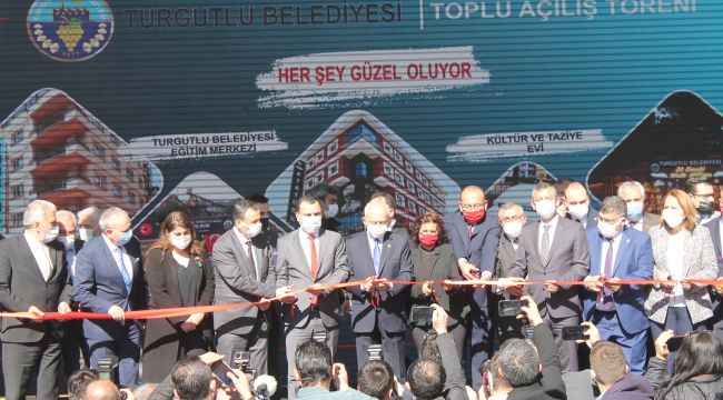 KILIÇDAROĞLU, TURGUTLU’DA TOPLU AÇILIŞ TÖRENİNE KATILDI