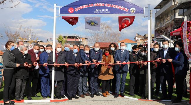 ŞEHİT ONUR KARAKAYA PARKI DUALARLA AÇILDI