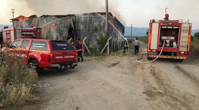 FARUK AYDIN’A AİT DEPO’DA YANGIN