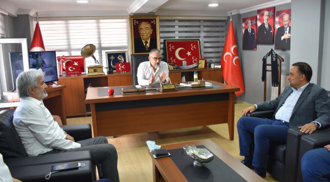 BAYBATUR’DAN CUMHUR İTTİFAKI ORTAĞI MHP’YE ZİYARET