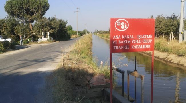 DSİ O YOLU TRAFİĞE KAPATTI, ÇİFTÇİLER İSYAN ETTİ