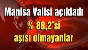 MANİSA VALİSİ AÇIKLADI: %88,2’Sİ AŞISI OLMAYANLAR