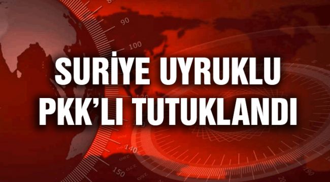 SURİYE UYRUKLU PKK’LI TUTUKLANDI