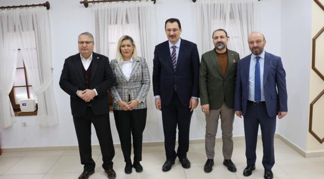 BAŞKAN ÇERÇİ, AK PARTİLİ YAVUZ’U AĞIRLADI