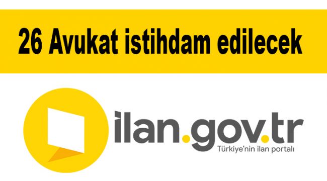 26 Avukat istihdam edilecek