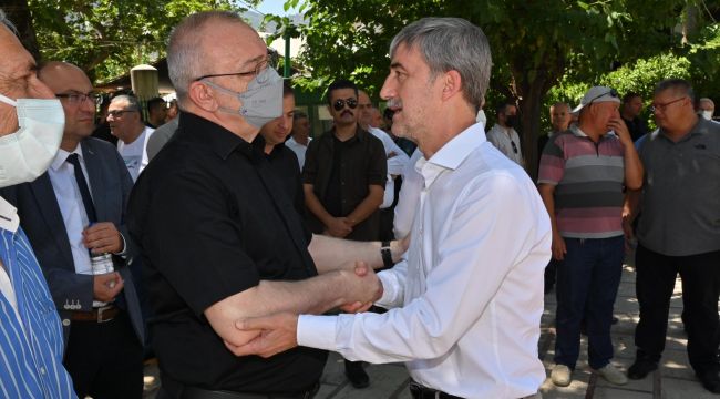 BAŞKAN ERGÜN, KAYINVALİDESİNİ SON YOLCULUĞUNA UĞURLADI