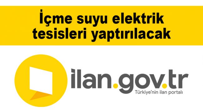 İçme suyu elektrik tesisleri yaptırılacak