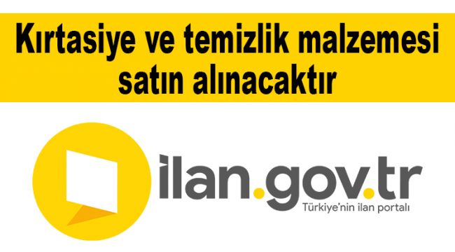 Kırtasiye ve temizlik malzemesi satın alınacaktır