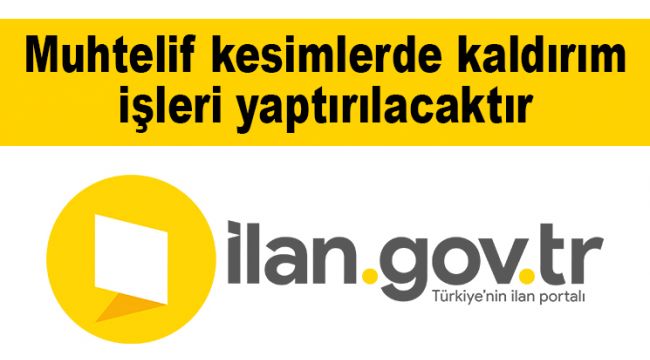 Muhtelif kesimlerde kaldırım işleri yaptırılacaktır