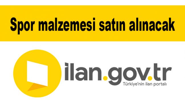 Spor malzemesi satın alınacak