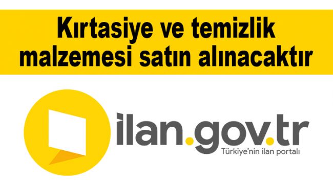 Kırtasiye ve temizlik malzemesi satın alınacaktır