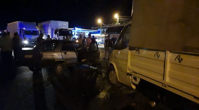 Turgutlu’da Zincirleme Trafik Kazası 1’i Çocuk 4 Yaralı