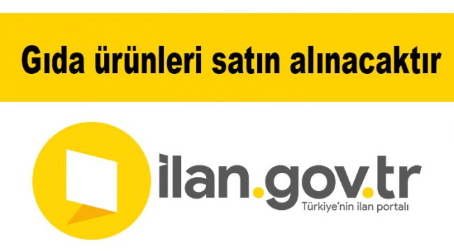 Gıda ürünleri satın alınacaktır