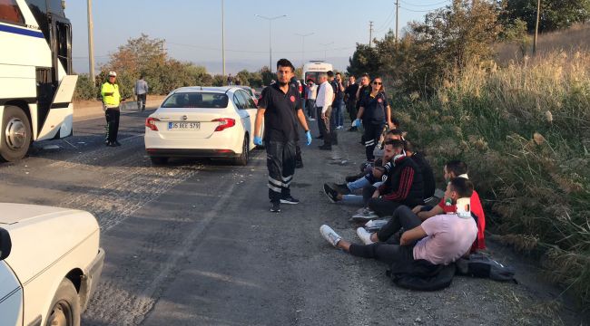 Manisa – Turgutlu yolunda zincirleme kaza: 24 yaralı