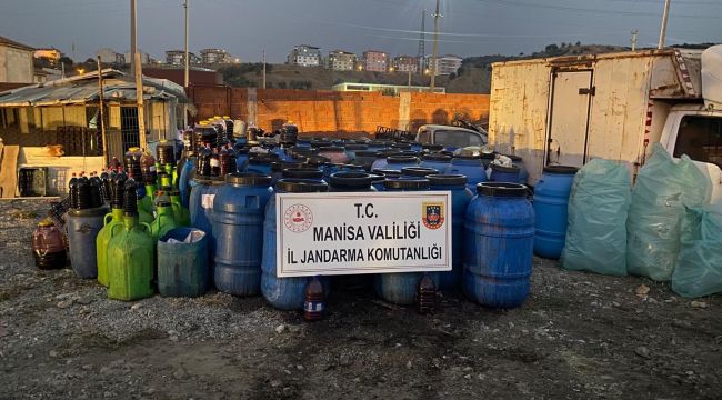 Turgutlu’da 16,5 ton kaçak şarap ele geçirildi