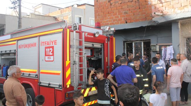 Turgutlu’da bir evde çıkan yangın korkuttu
