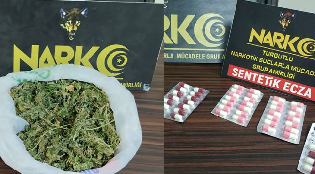 Turgutlu’da iki eve uyuşturucu baskını; 2 gözaltı