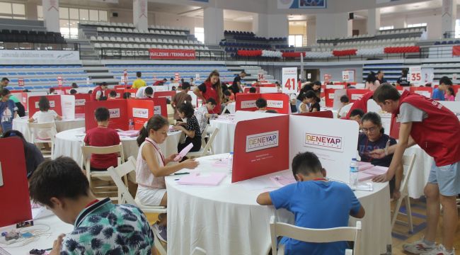 Yarının mühendisleri DENEYAP uygulama sınavında ter döktü