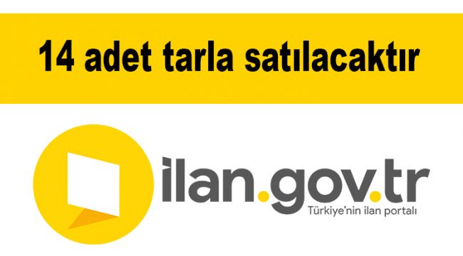 14 adet tarla satılacaktır