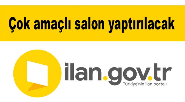 Çok amaçlı salon yaptırılacak