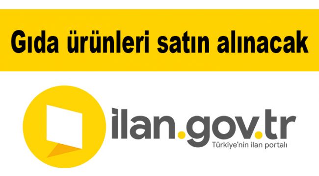 Gıda ürünleri satın alınacak