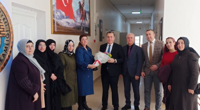 İmam Hatip Ortaokulu idareci ve velilerinden Kaymakam’a ziyaret