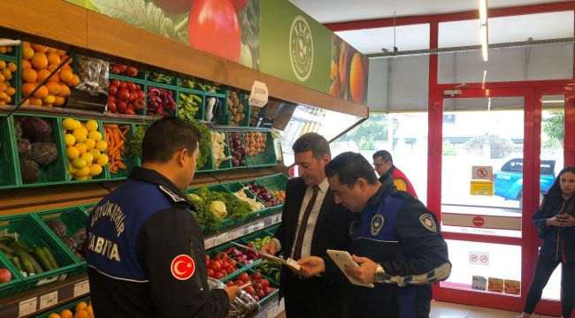 Manisa’da zincir marketlere denetimler sıklaştı