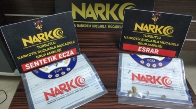 Turgutlu'da uyuşturucu satıcısının evine baskın