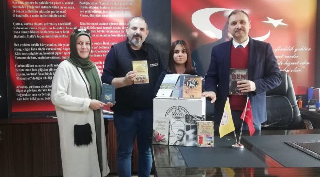 Bağışlanan kitaplar okullara dağıtılıyor