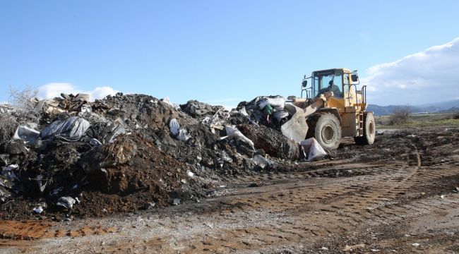 Turgutlu’da kaçak hafriyat alanı temizlendi 