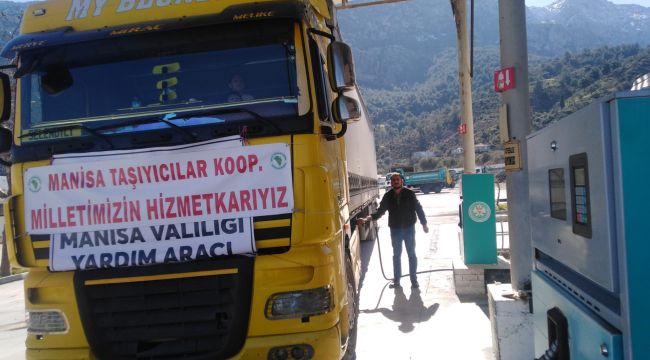 Deprem bölgesine 26 bin 320 litre yakıt desteği
