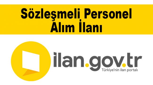 Sözleşmeli Personel Alım İlanı
